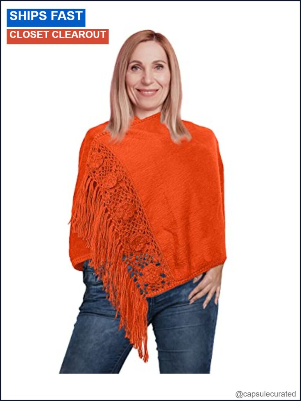 Alpaca Wool Pashmina Shawl Wrap Crocheted Tassel One Size